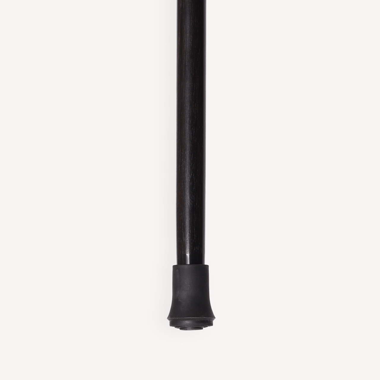 Dress Cane with Twisted Crook Handle - Ebony Wood and Silver Hardware - Swaine Group Ltd