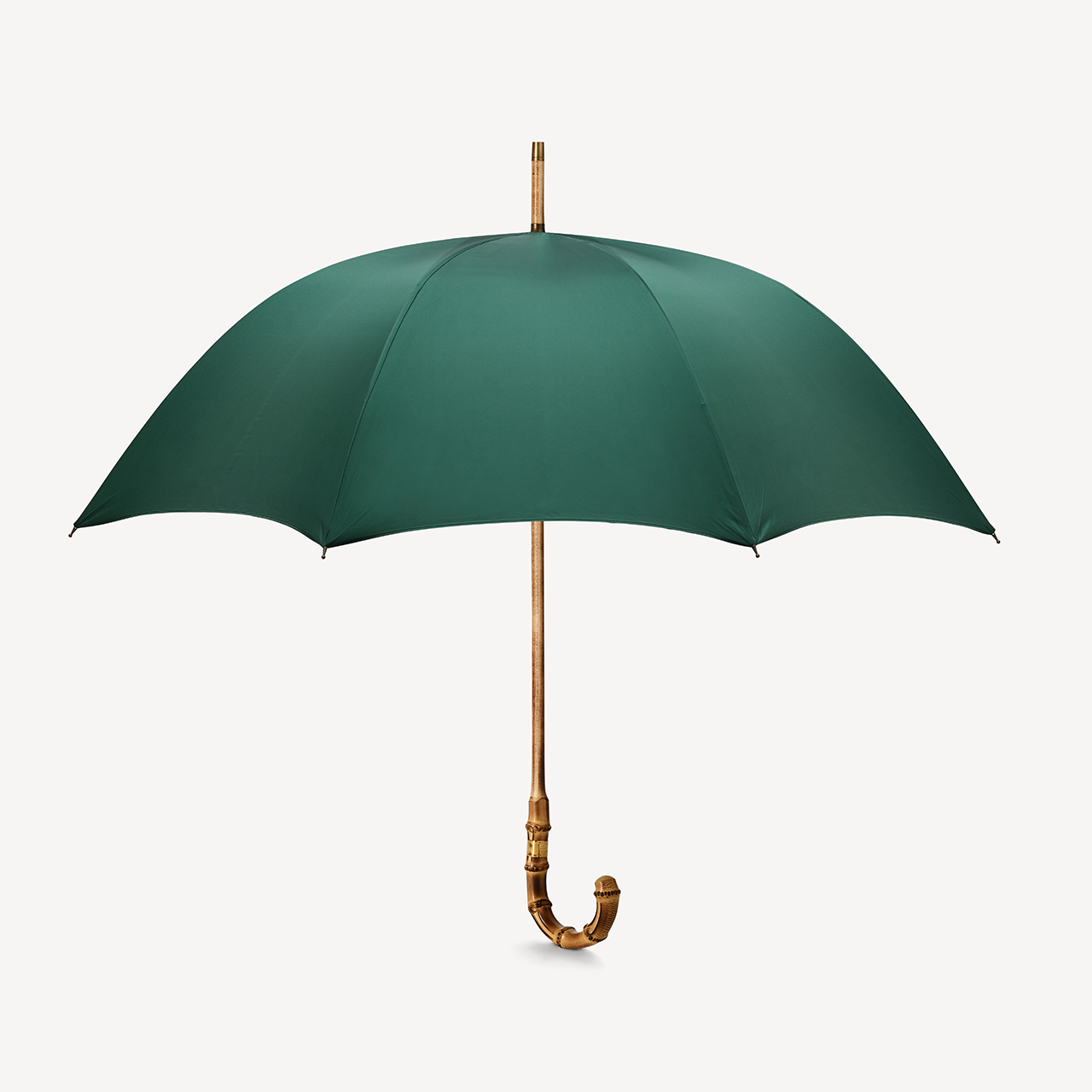 Singin' in the Rain Whangee Umbrella for Men - Jaguar Green