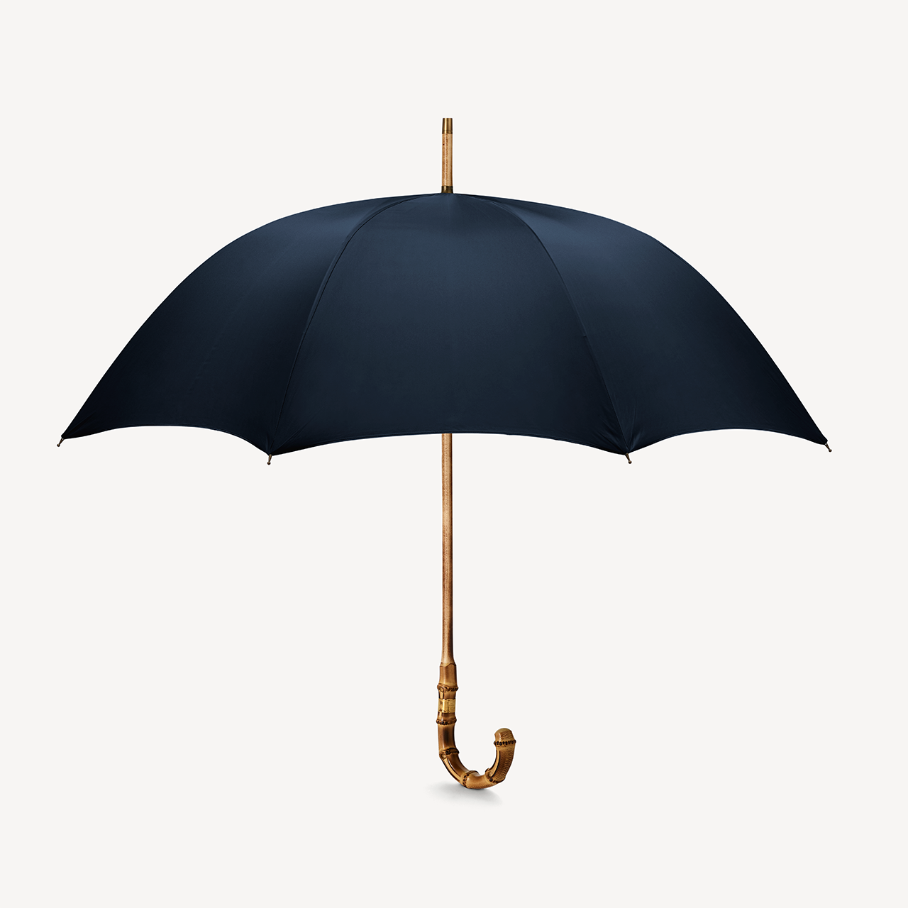 Singin' in the Rain Whangee Umbrella for Men - Dark Navy