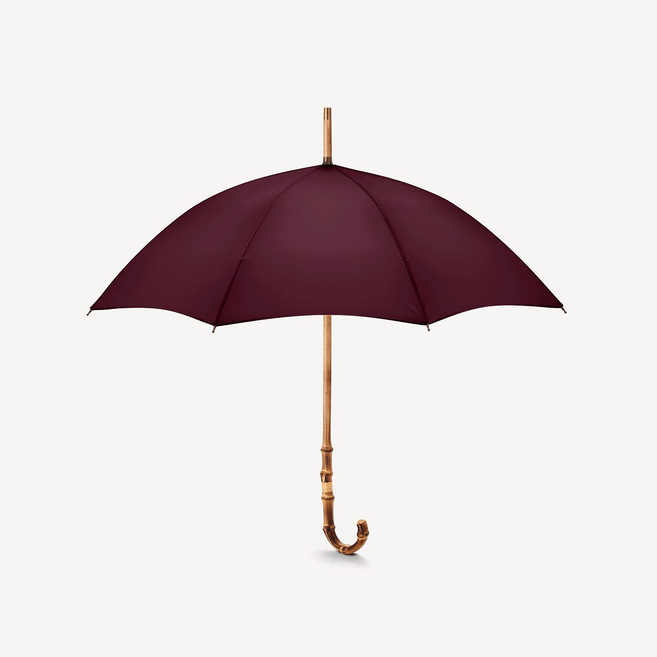 Singin' in the Rain Whangee Umbrella for Women - Burgundy - Swaine Group Ltd