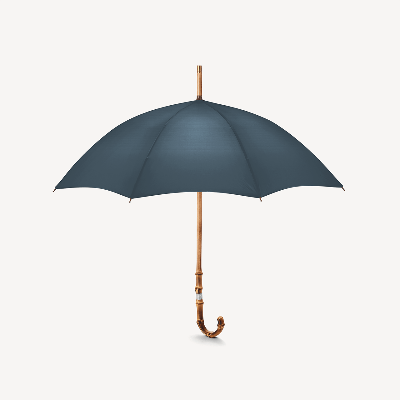Singin' in the Rain Whangee Umbrella for Women - French Navy - Swaine Group Ltd