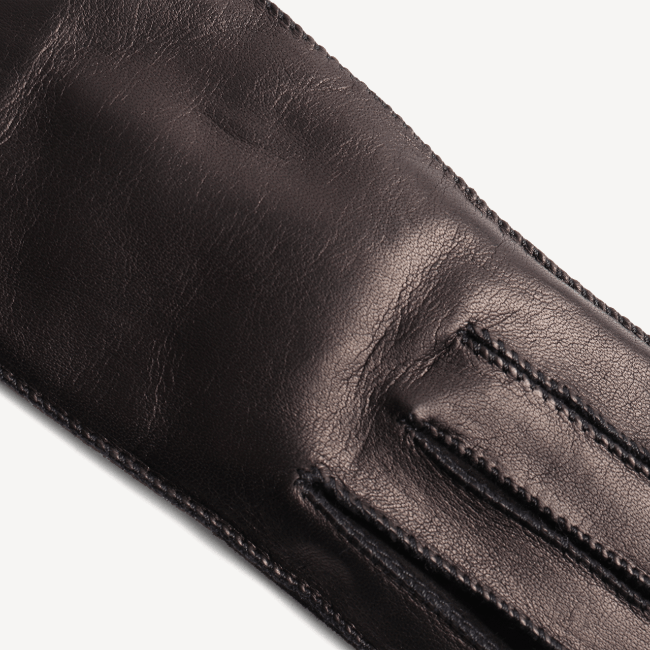Women's Leather Nappa & Suede Gloves - Black - Swaine Group Ltd