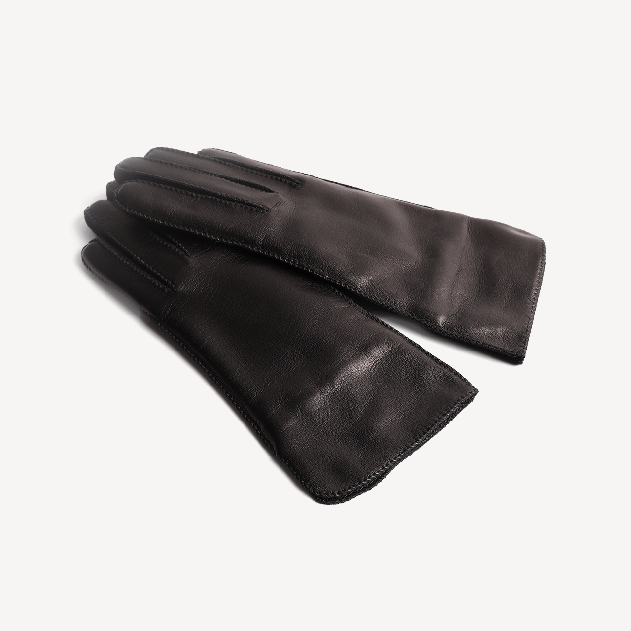 Women's Leather Nappa & Suede Gloves - Black - Swaine Group Ltd