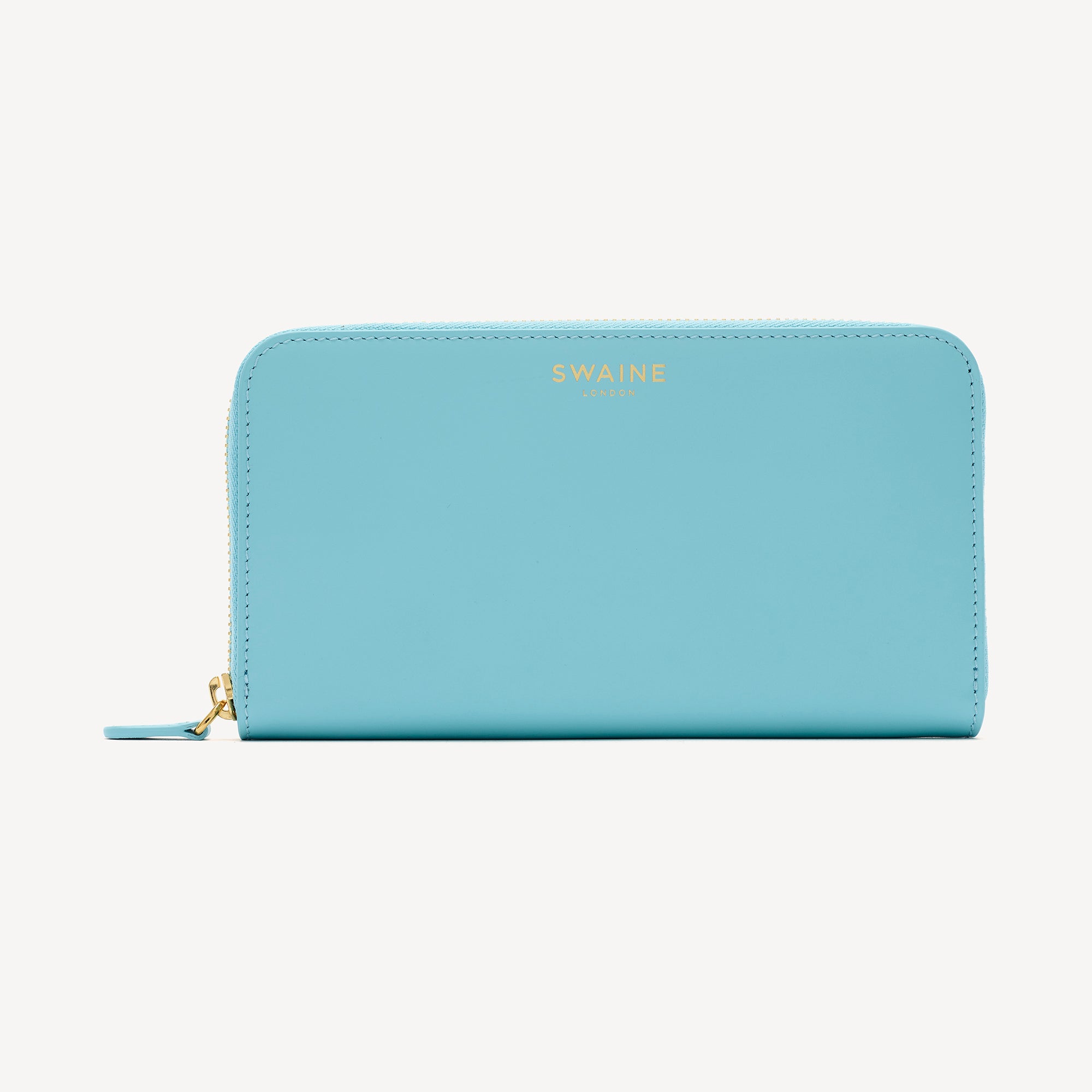 Zip Around Blue Wallet women