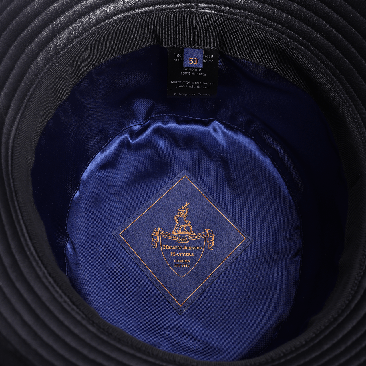 Bucket Hat - Black Leather - Swaine Group Ltd