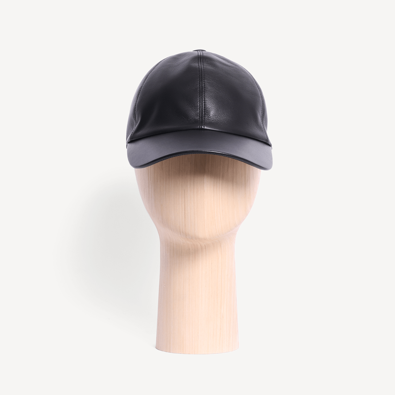 Baseball Cap - Black Leather - Swaine Group Ltd