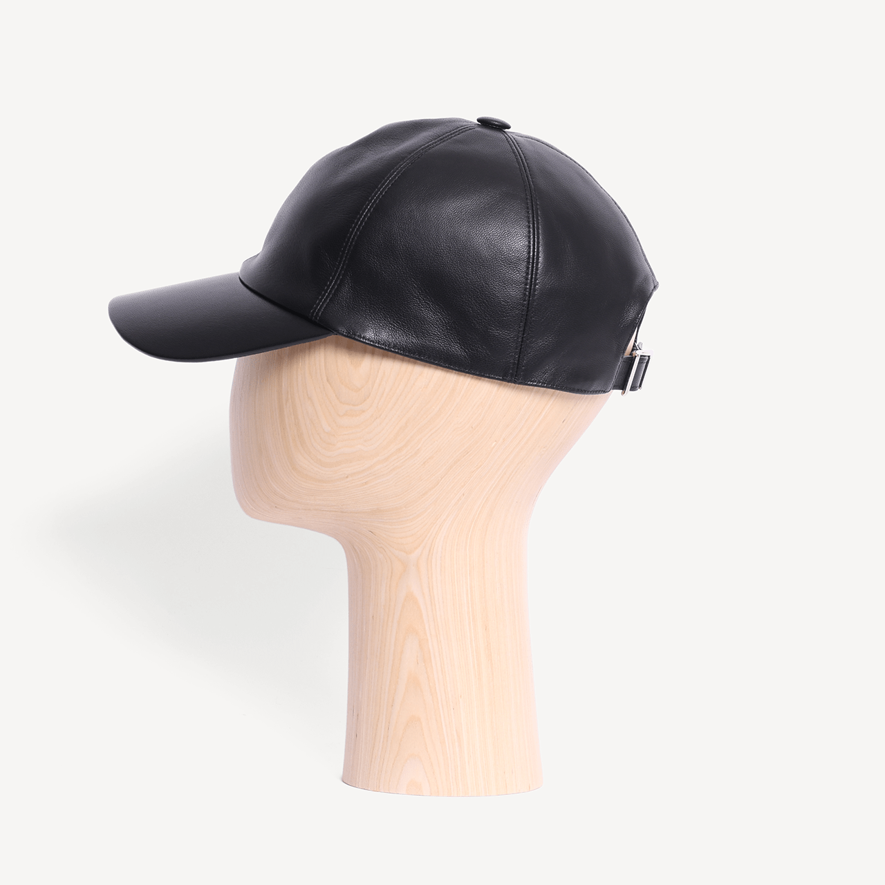 Baseball Cap - Black Leather - Swaine Group Ltd