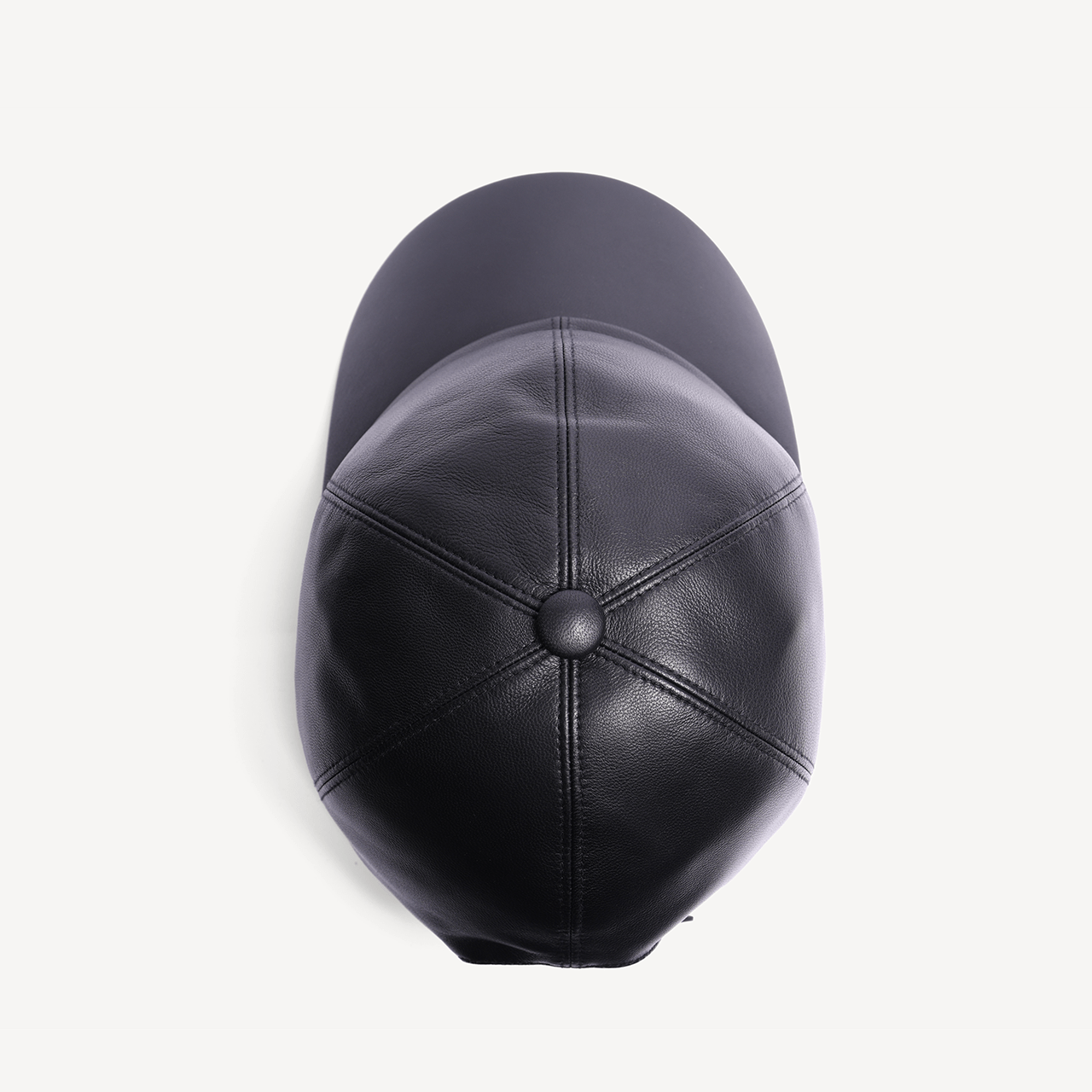 Baseball Cap - Black Leather - Swaine Group Ltd