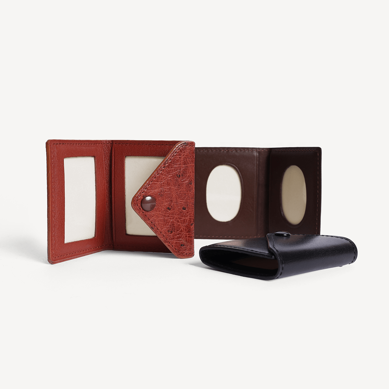 2 Photo Frame with Snap Button Closure - Black - Swaine Group Ltd