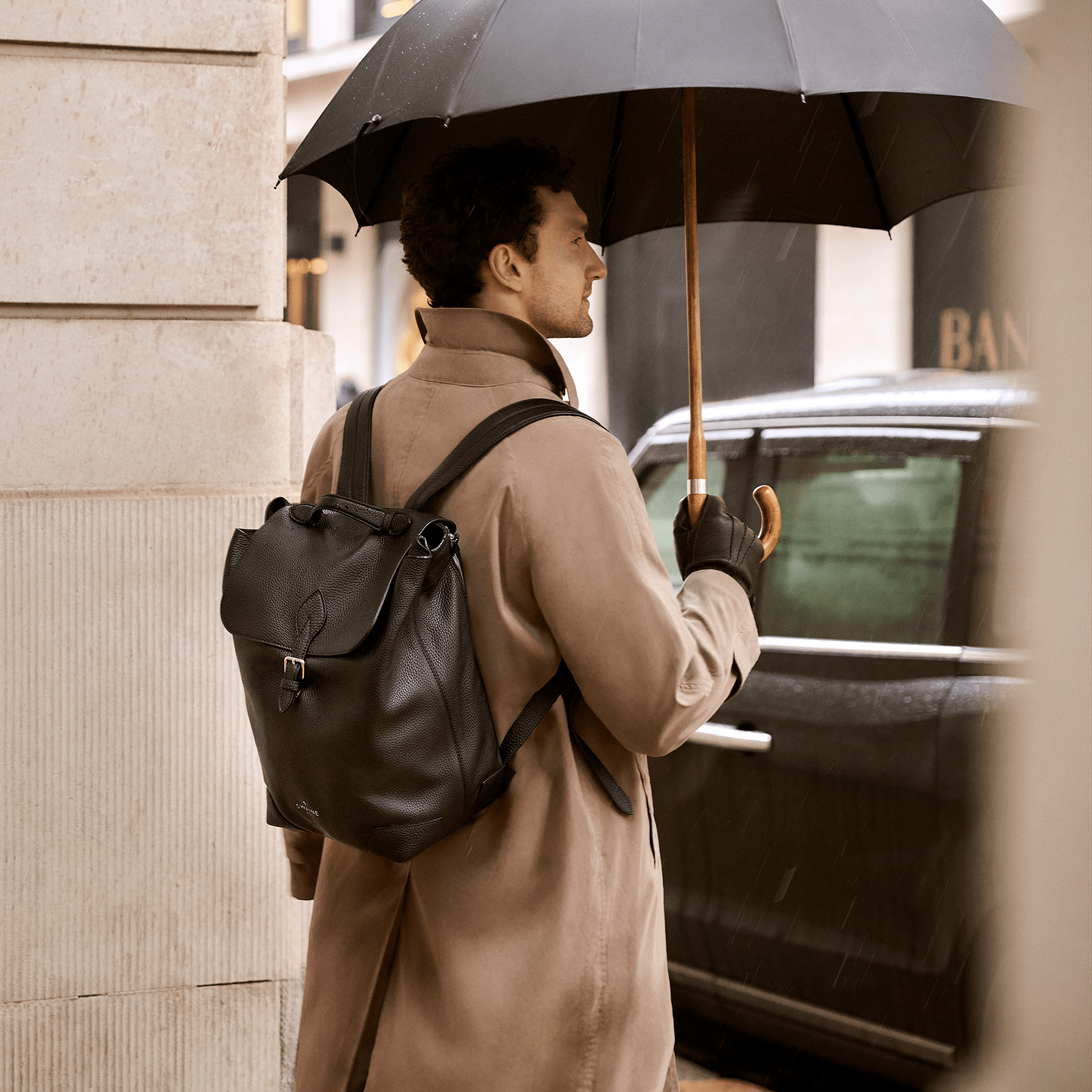 Men's Maple Umbrella - Yellow - Swaine Group Ltd