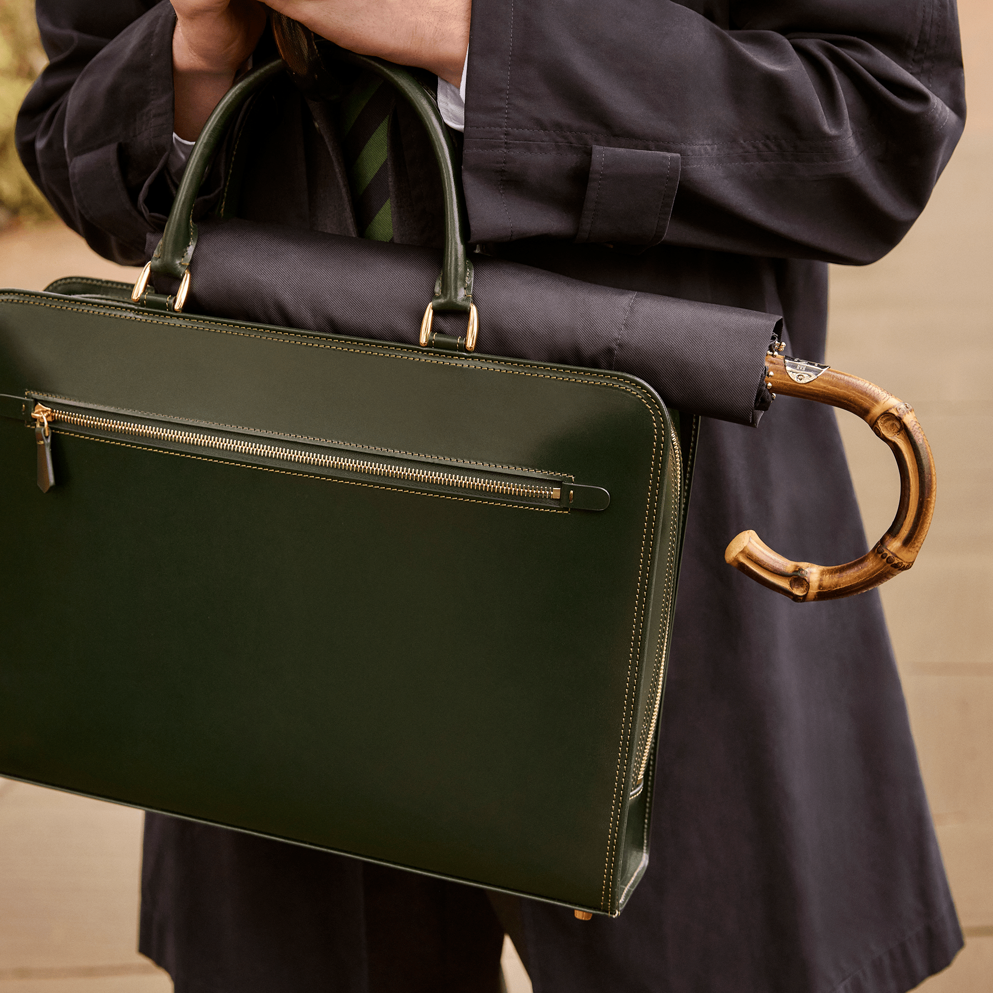 Whangee Collapsible Umbrella - Pumpkin - Swaine Group Ltd