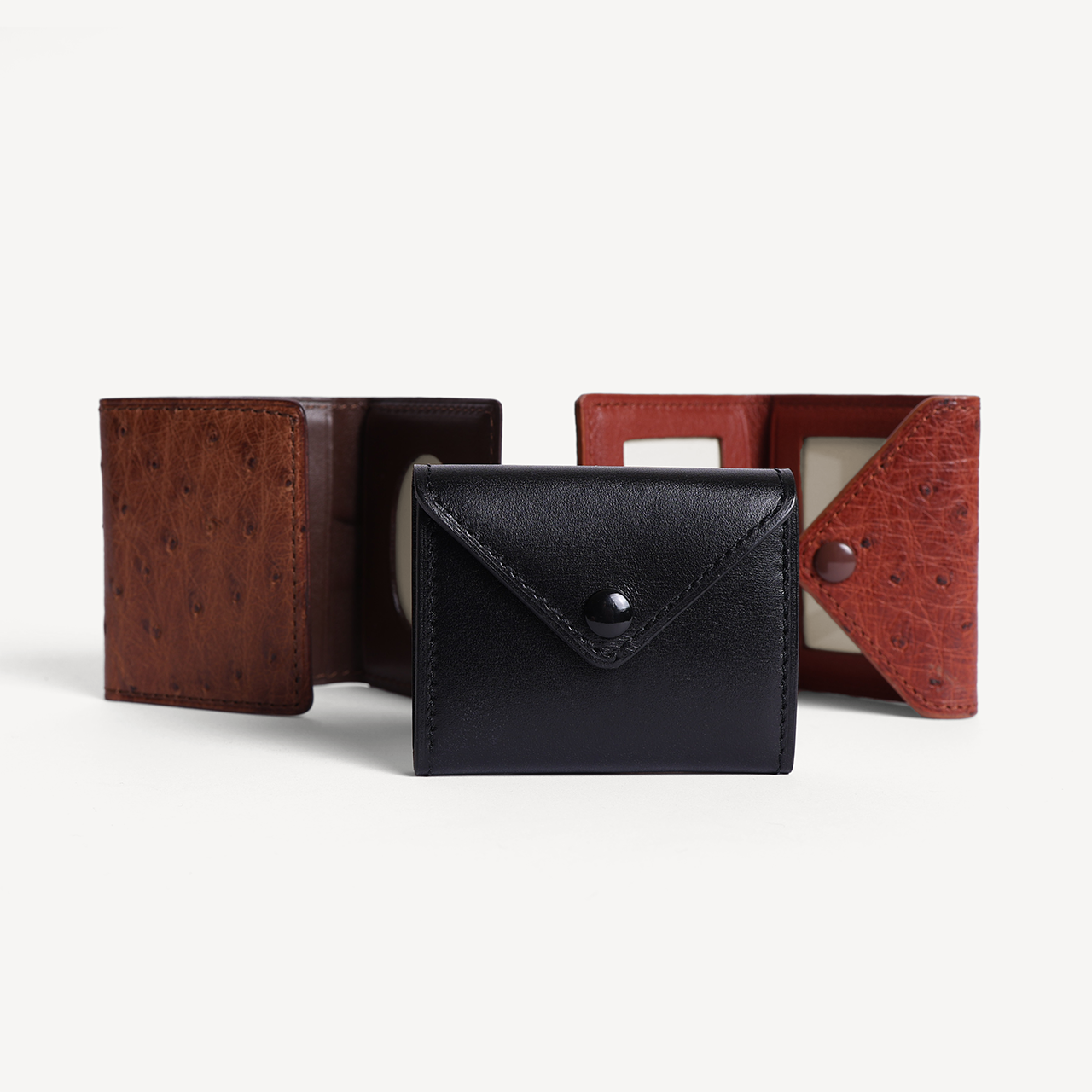 Ostrich 3 Photo Frame - Brown