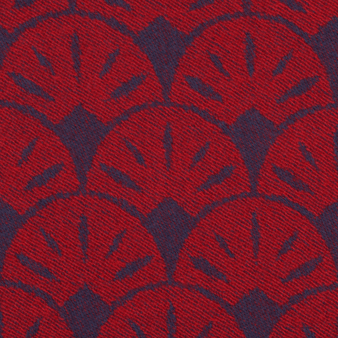 Portofino Square Scarf - Red and Navy - Swaine Group Ltd