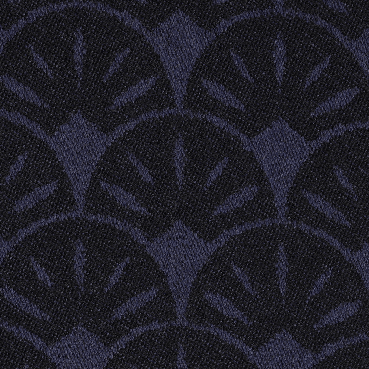 Portofino Square Scarf - Black and Navy - Swaine Group Ltd