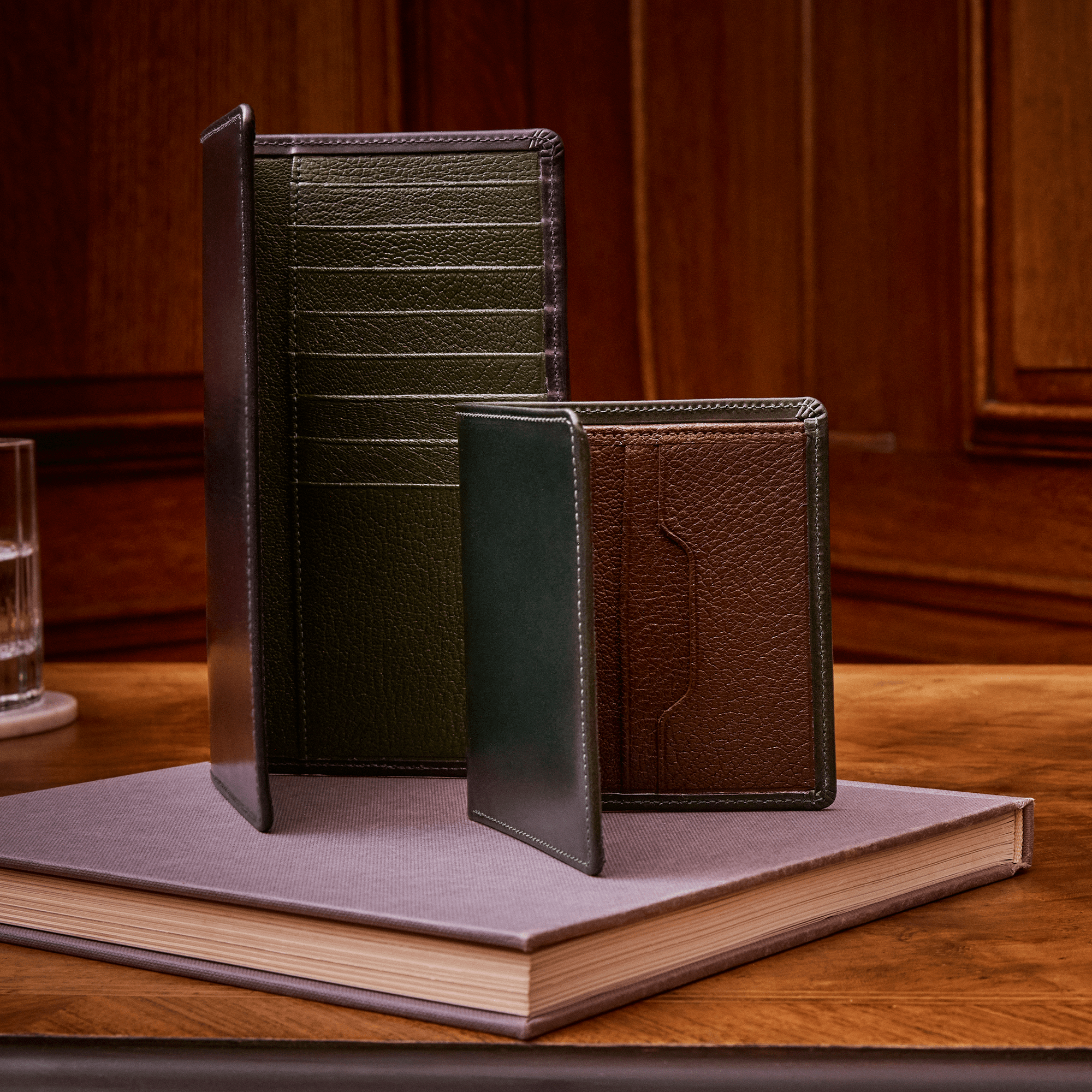 Bridle Tall Jacket Wallet - Navy - Swaine Group Ltd