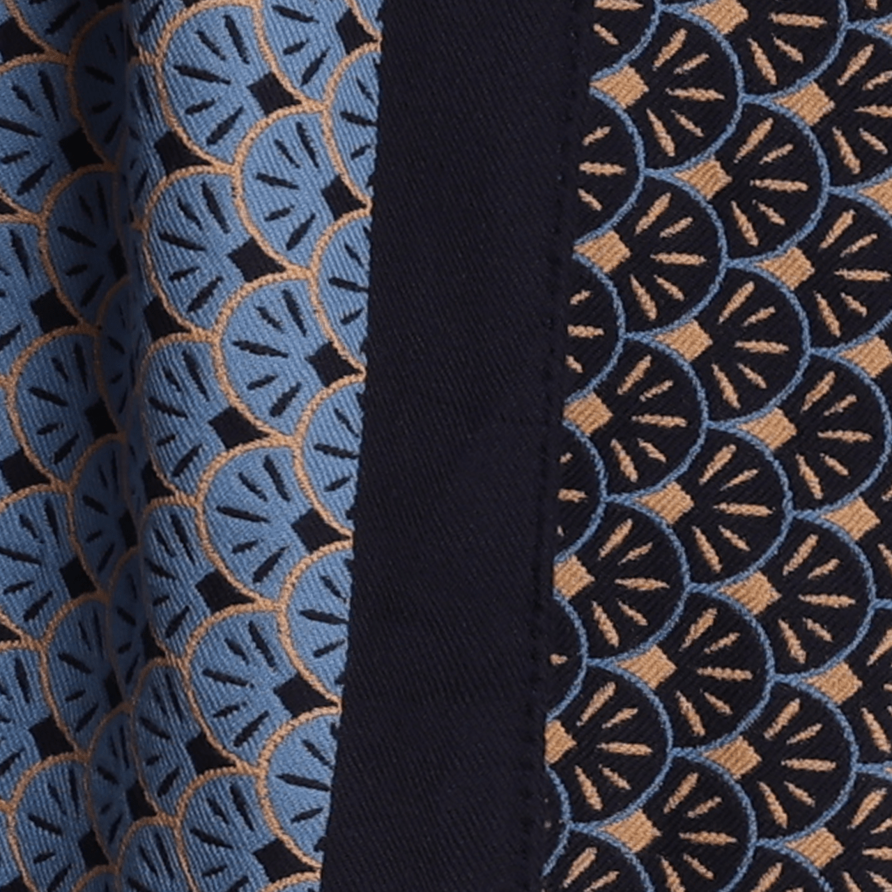 Versailles Throw - Blue, Black and Beige - Swaine Group Ltd