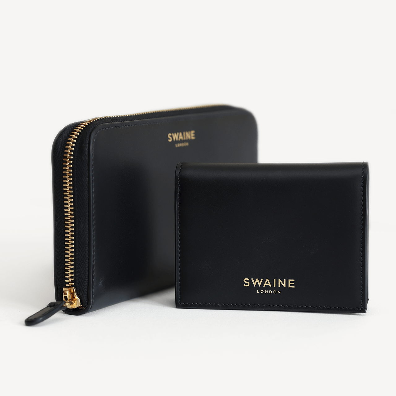 Zip Around Wallet - Black - Swaine Group Ltd