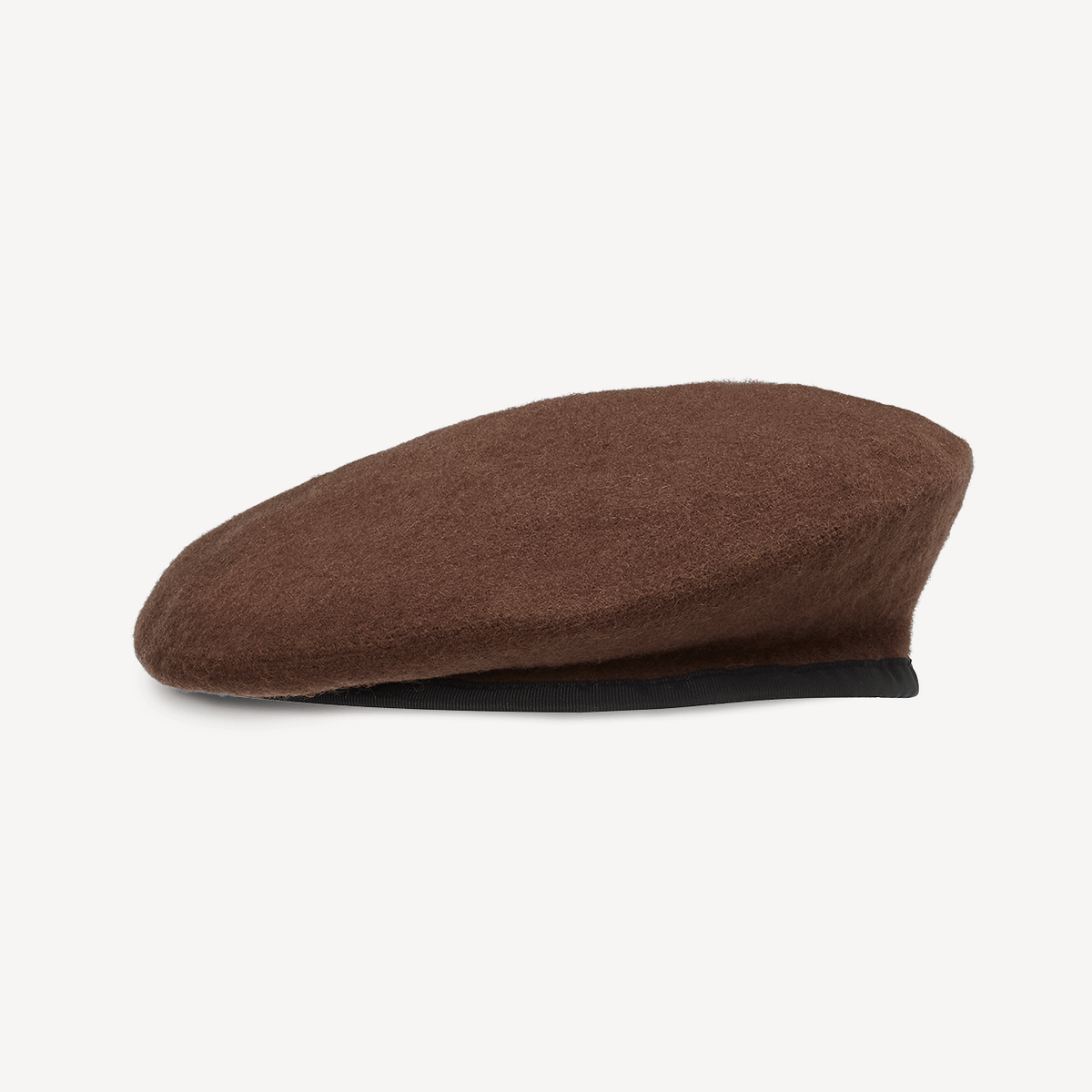 Military Beret in Brown Swaine London