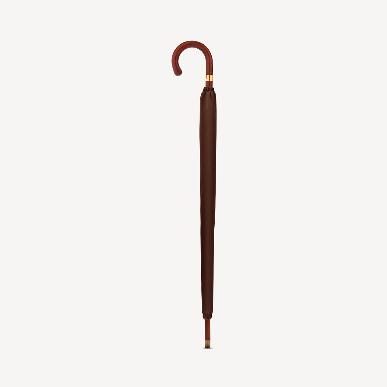 Stripped Cherry Umbrella for Men - Brown - Swaine