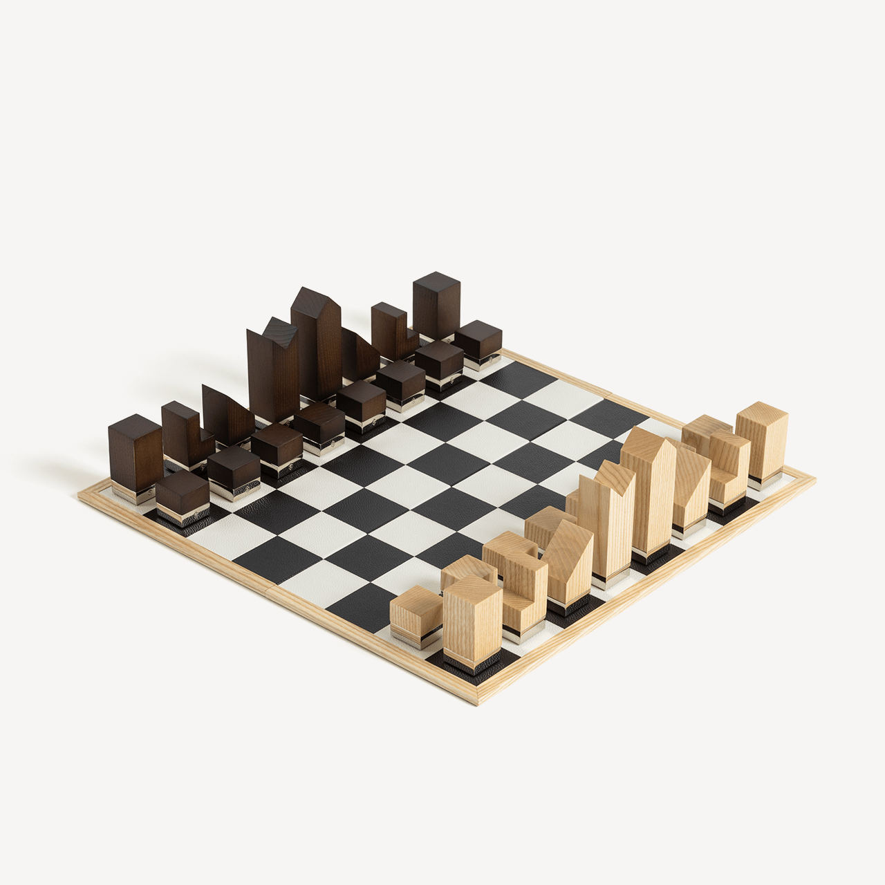 国际象棋 - 琥珀色和银灰色 - Swaine
