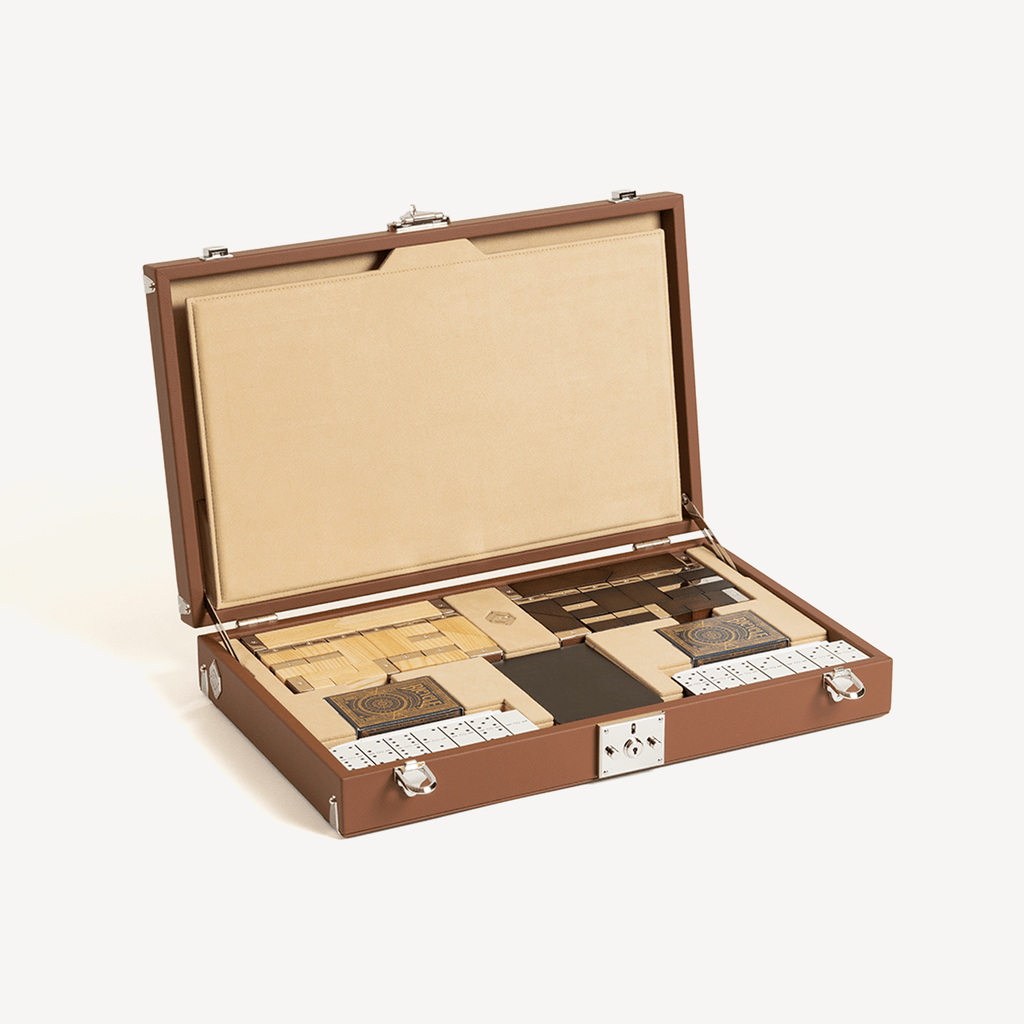 Chess Set Cognac & Wheat