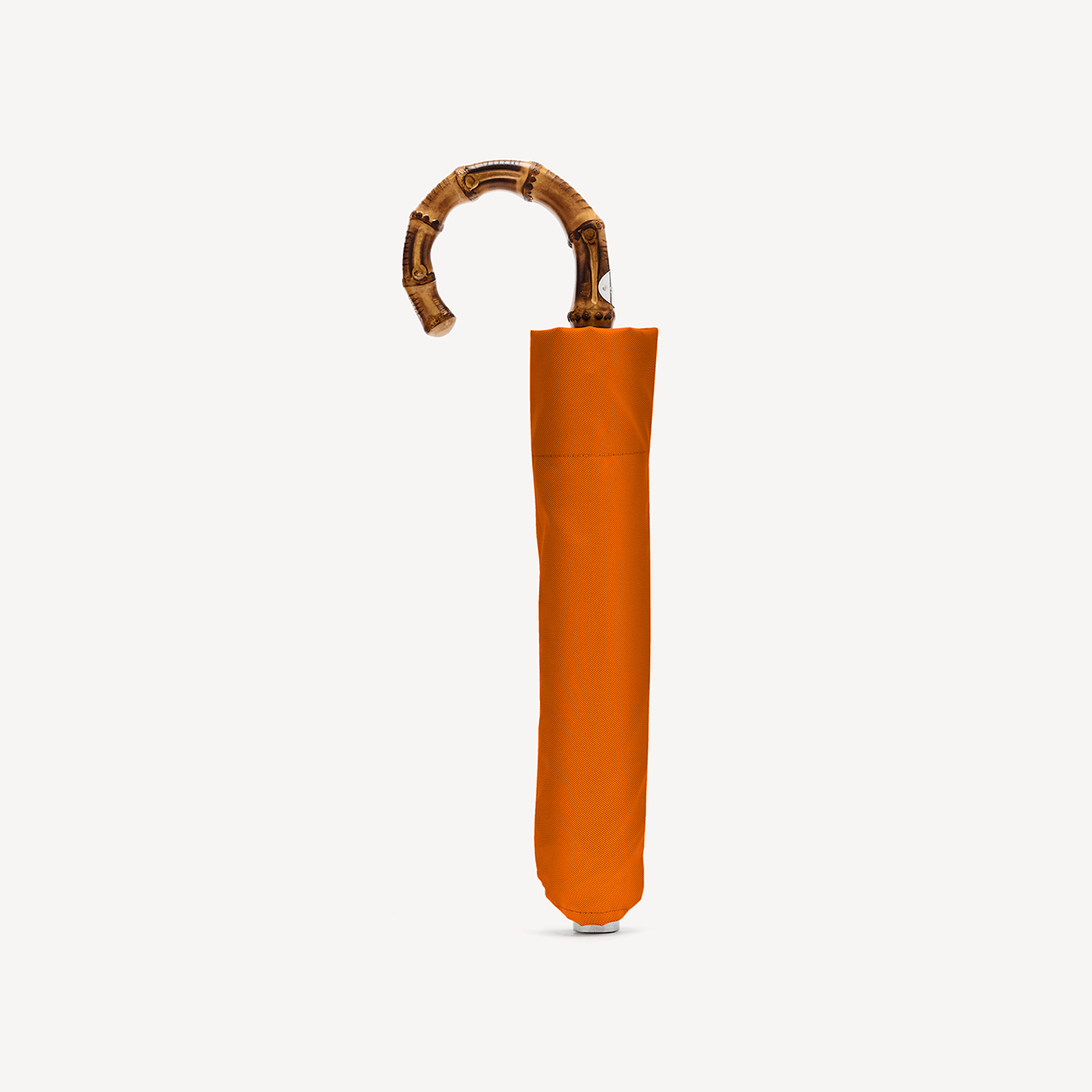 Collapsible Umbrella with Whangee Handle - Pumpkin - Swaine