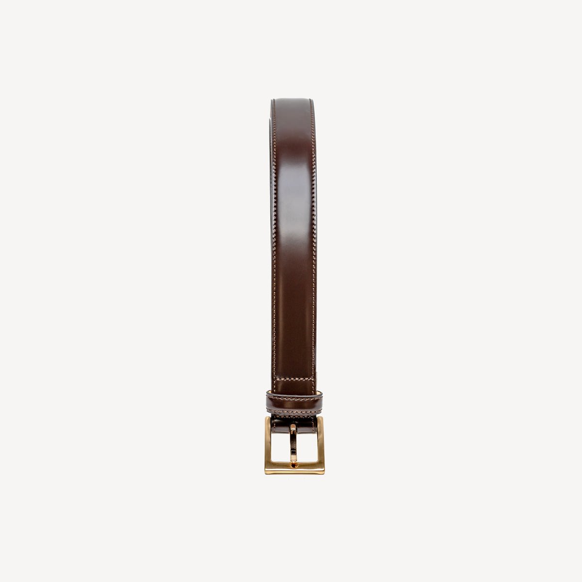 Men's Leather Belt - Brown - Swaine