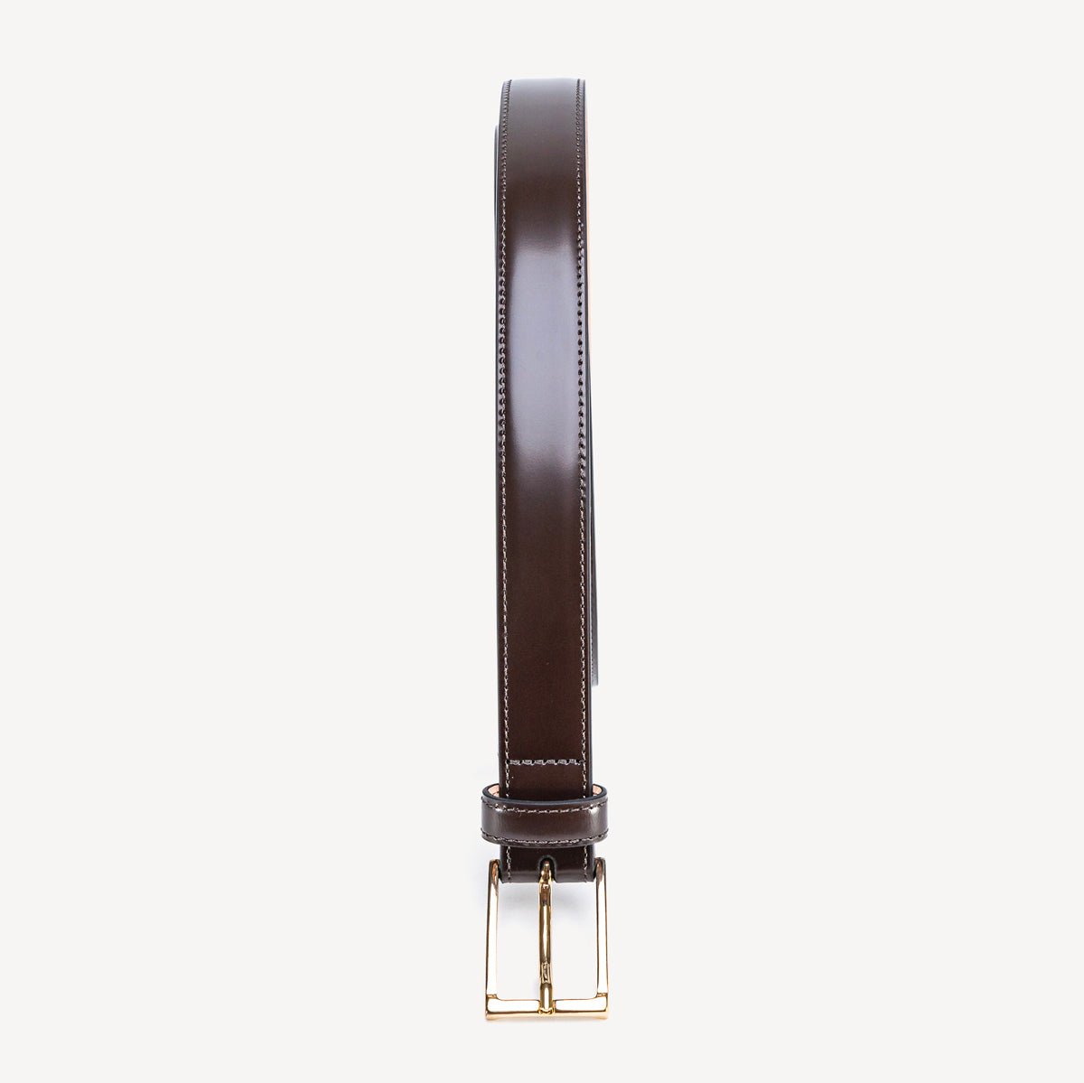 Women's Belt with Square Buckle - Brown - Swaine