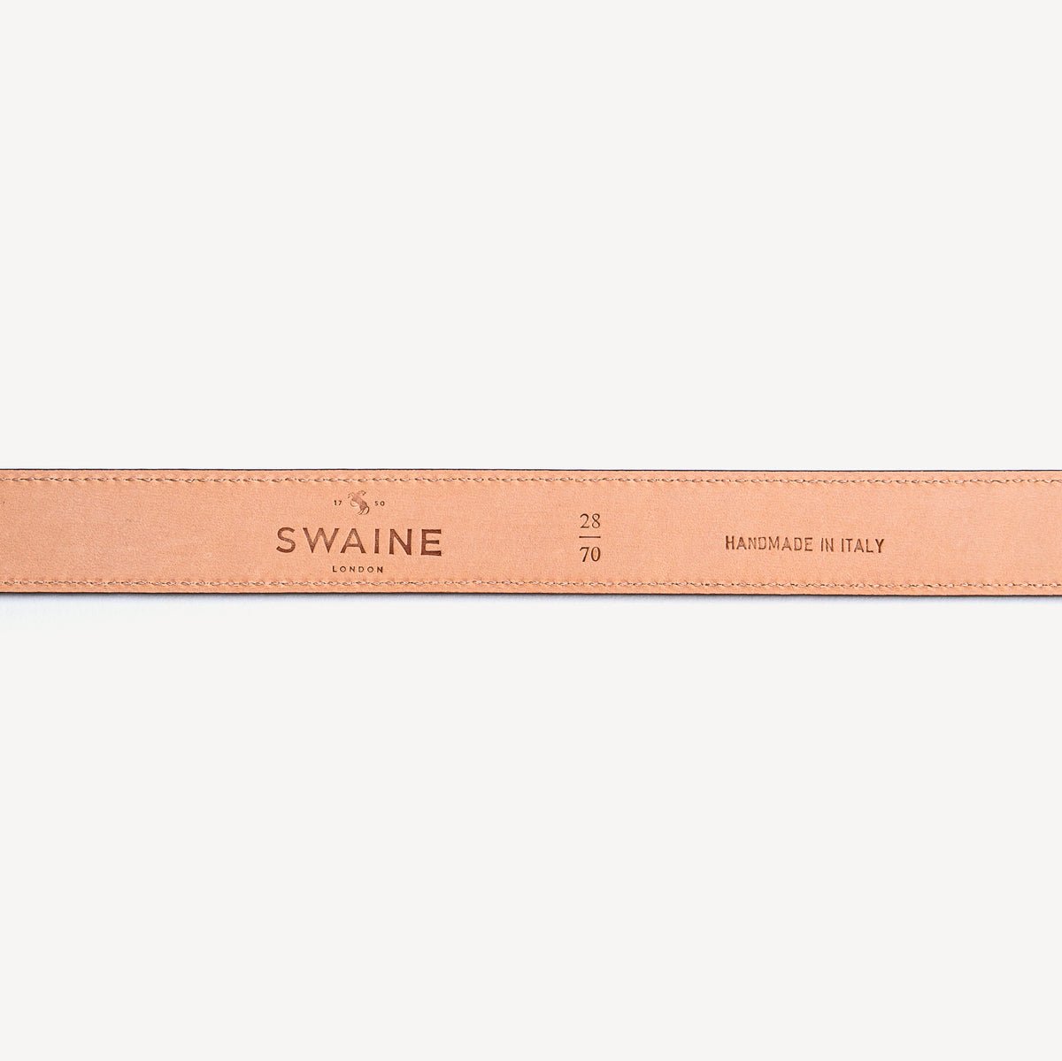 Women's Belt with Square Buckle - Brown - Swaine