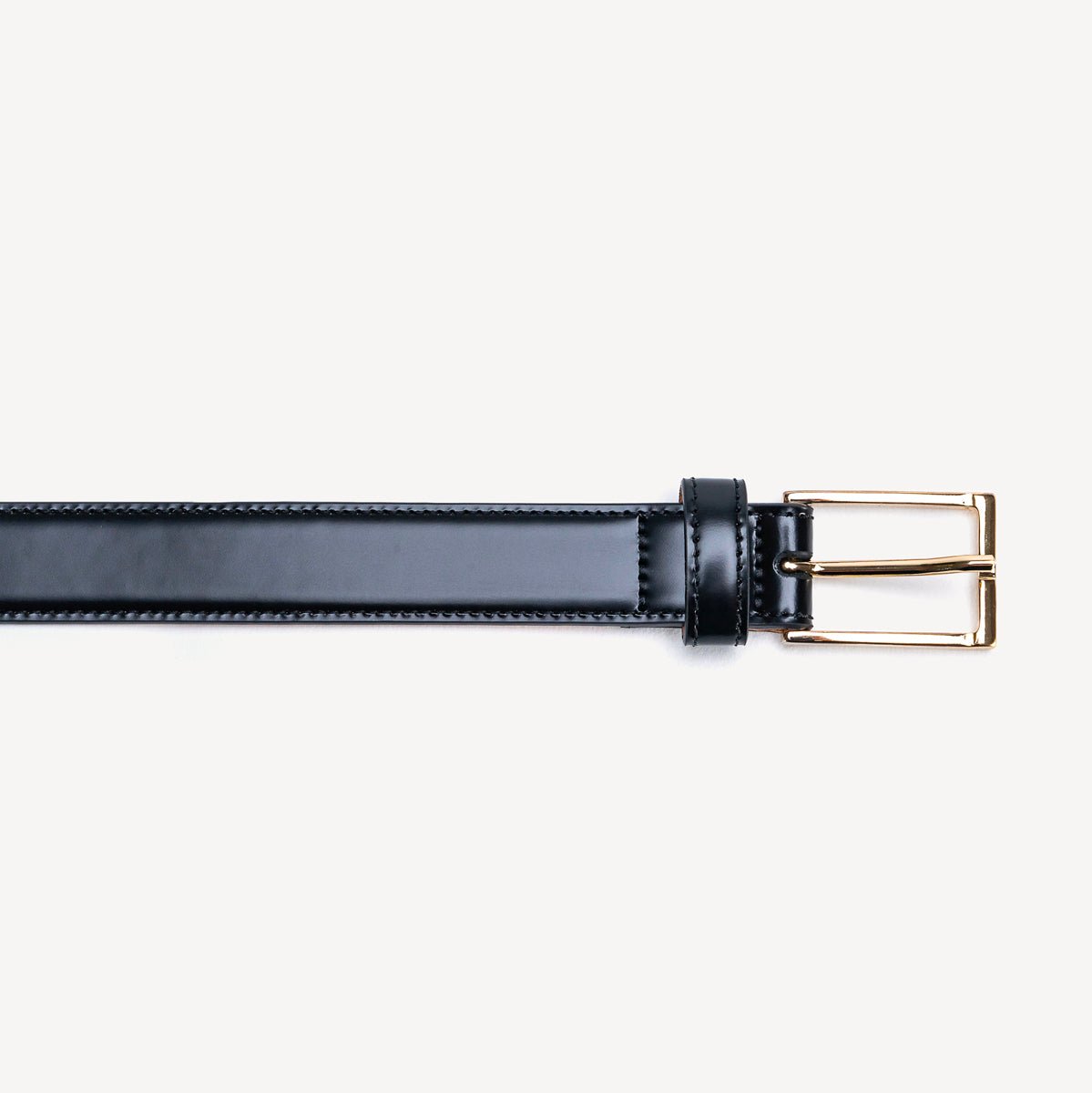 Women's Belt with Square Buckle - Black - Swaine