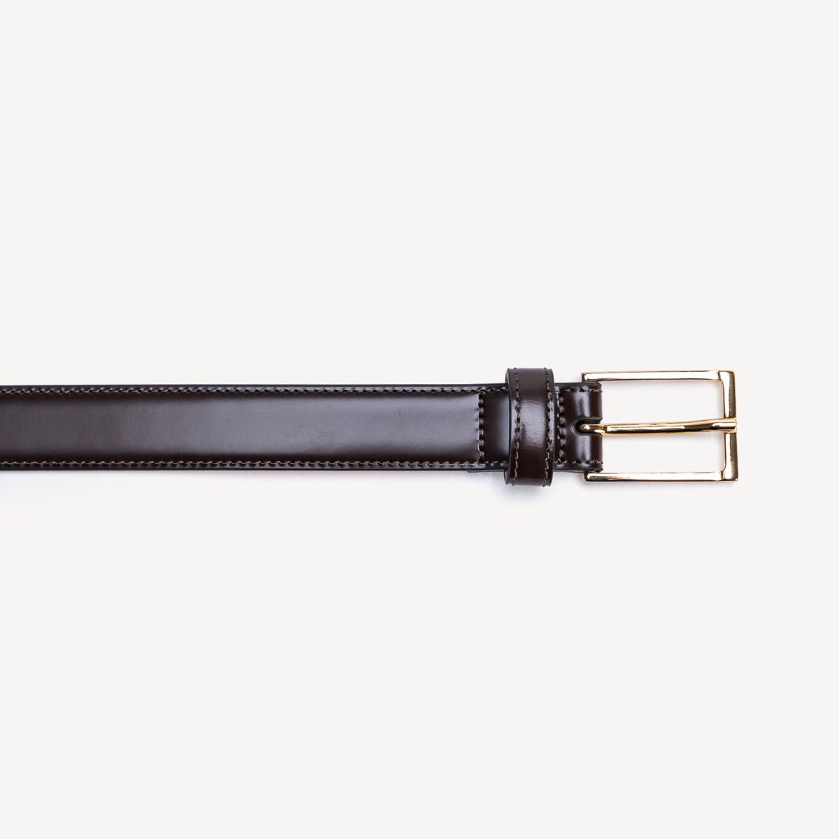 Women's Belt with Square Buckle - Brown - Swaine