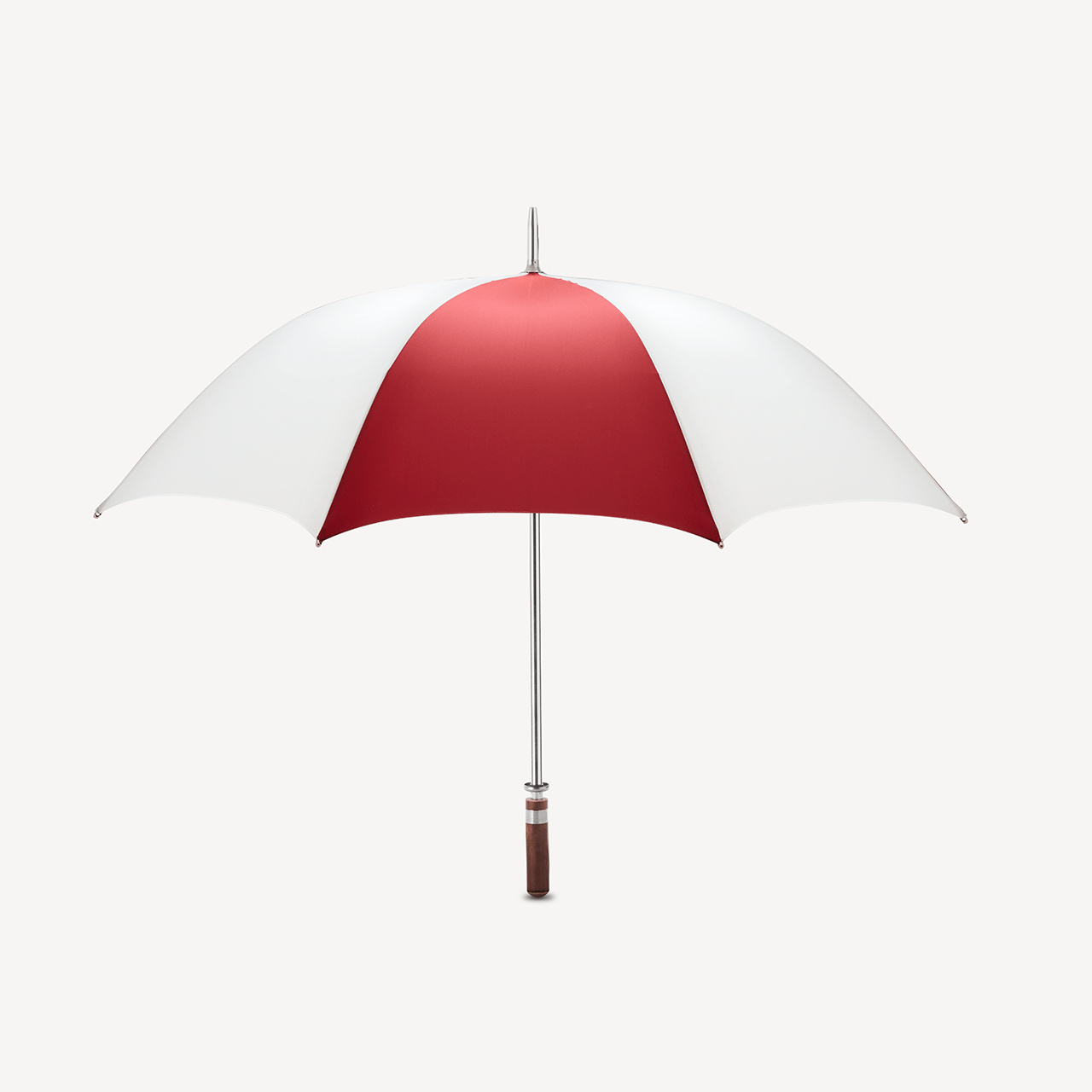 Golf Umbrella Straight Handle - Burgundy & White - Swaine