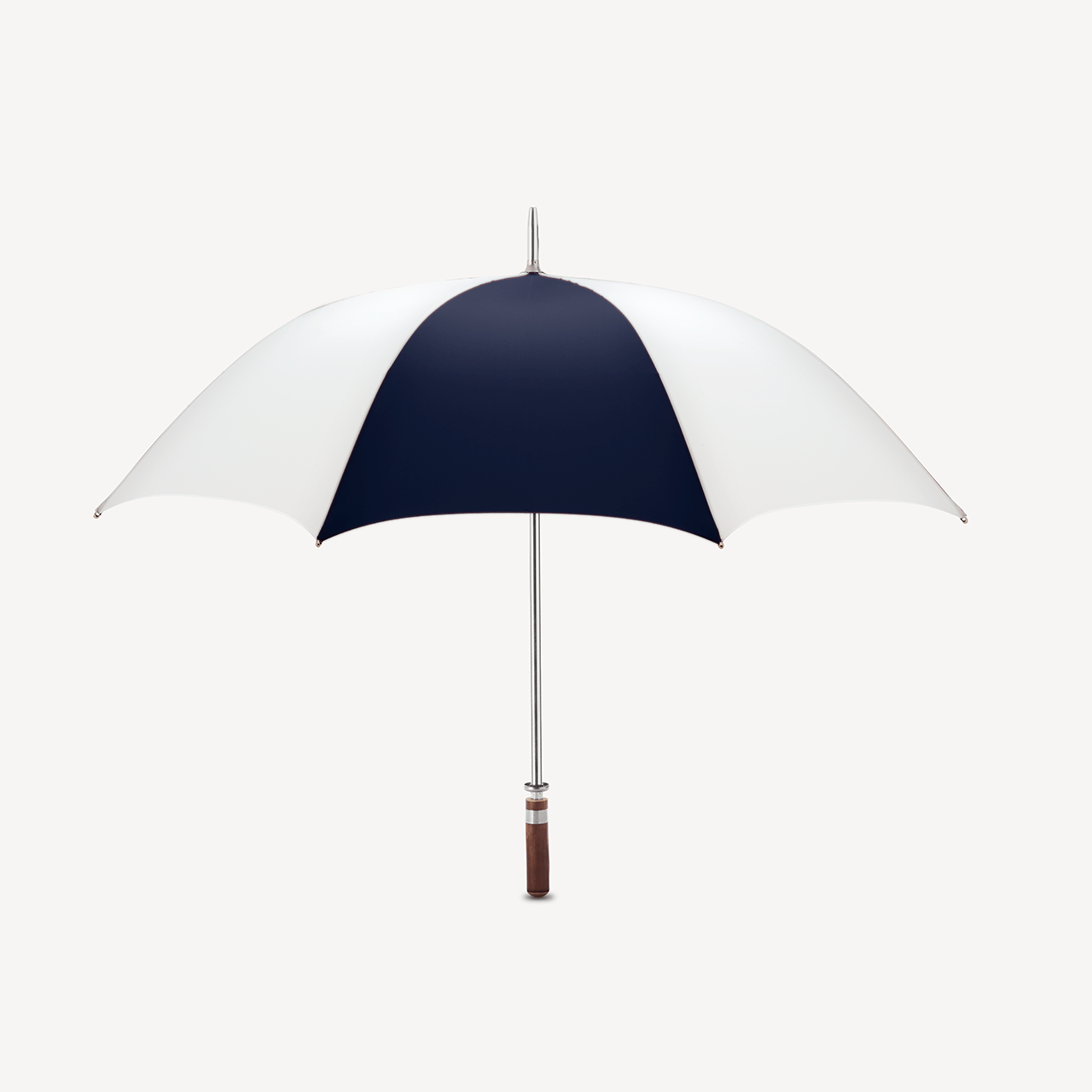 Golf Umbrella Straight Handle - Dark Navy & White - Swaine