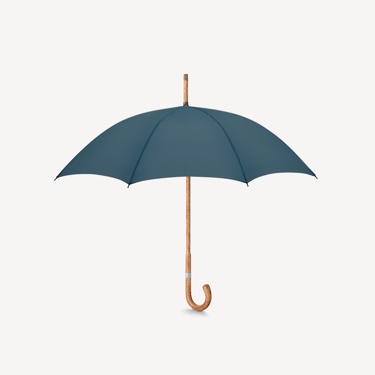 女式山核桃木雨伞 - 法国海军蓝 - Swaine