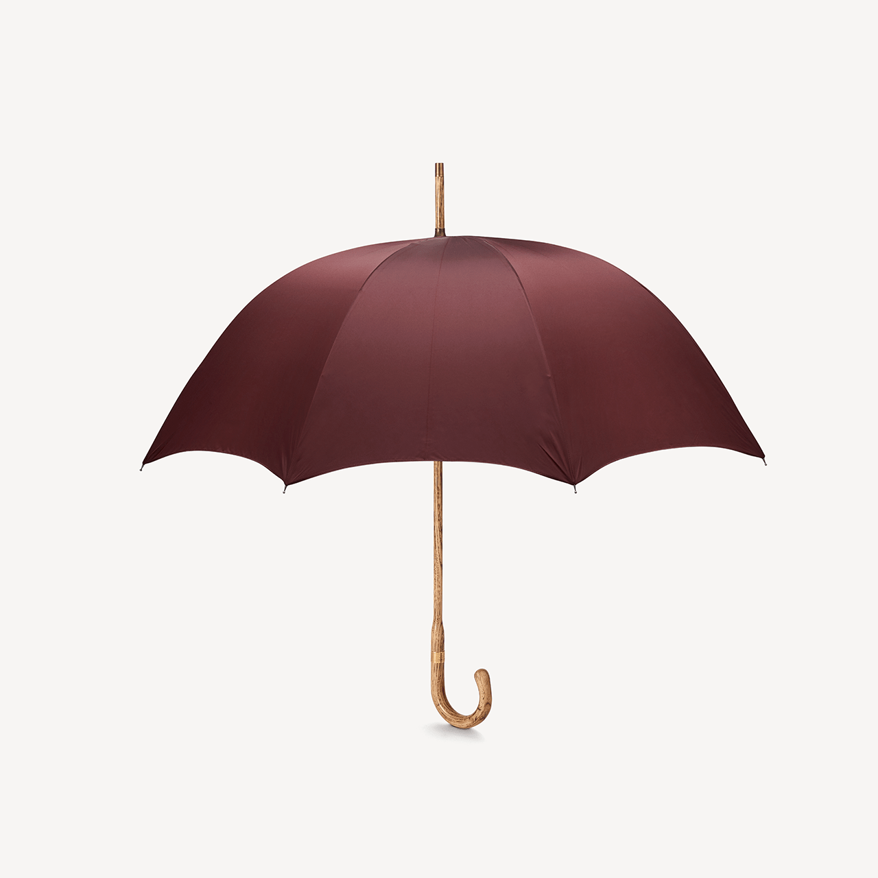 Hickory Umbrella for Men - Burgundy - Swaine