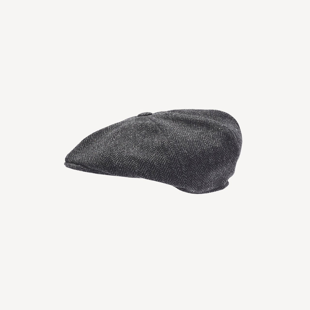 Newsboy Dark Grey Herringbone