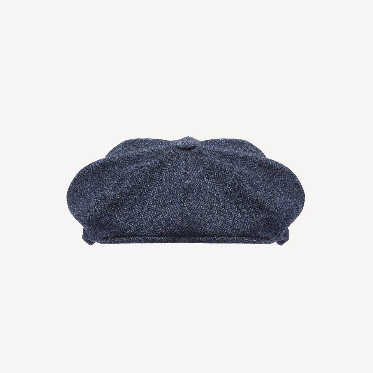 Newsboy Cap Navy Herringbone