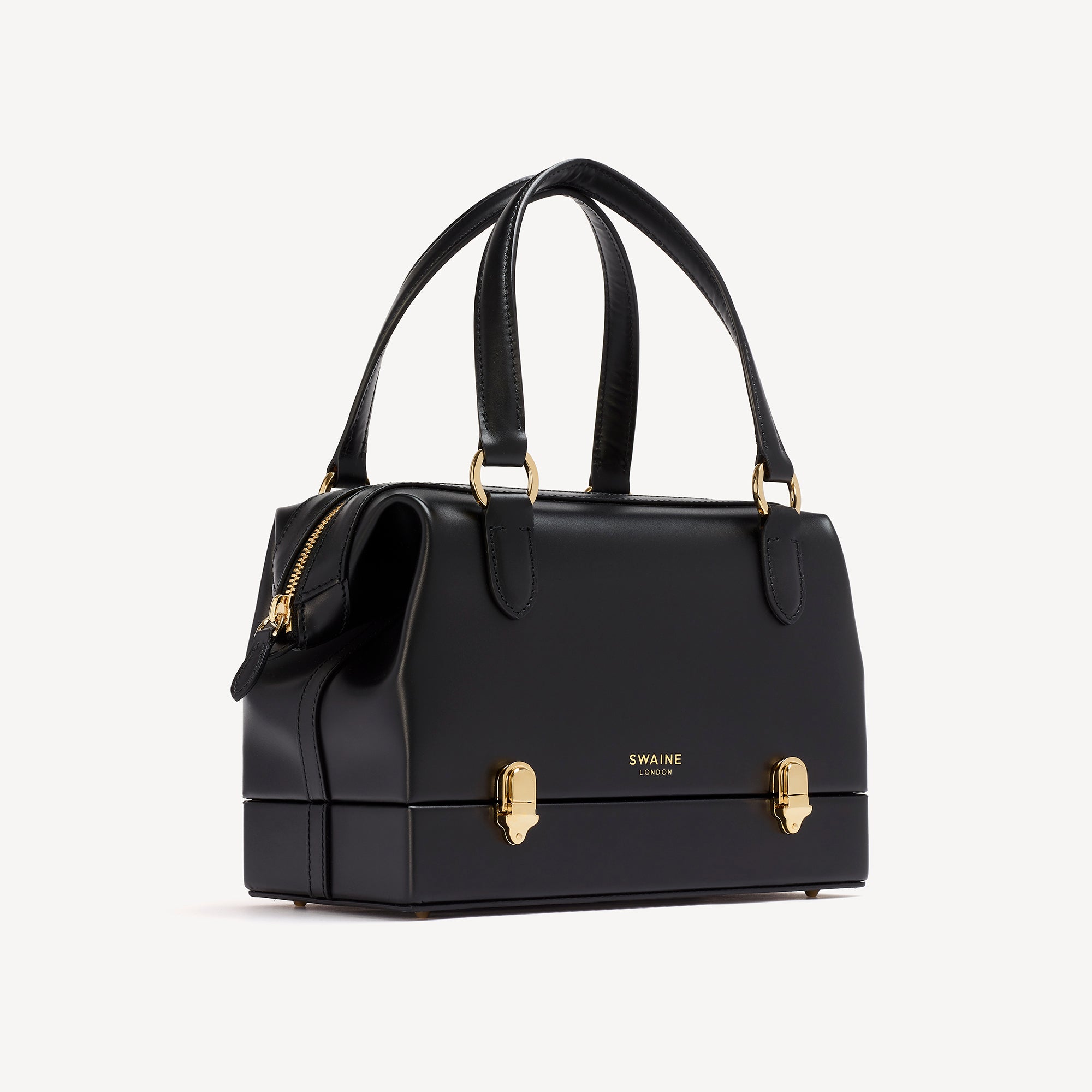 black Structured Handbag