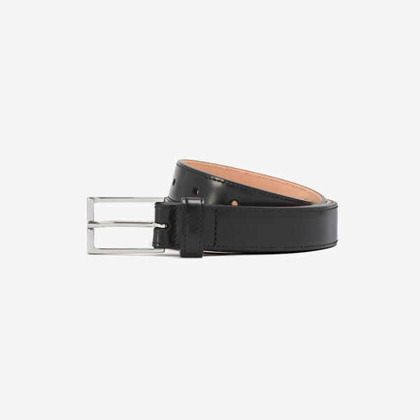 Women's Belt with Square Buckle - Black