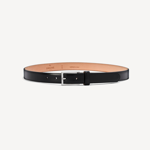 Women's Belt with Square Buckle - Black