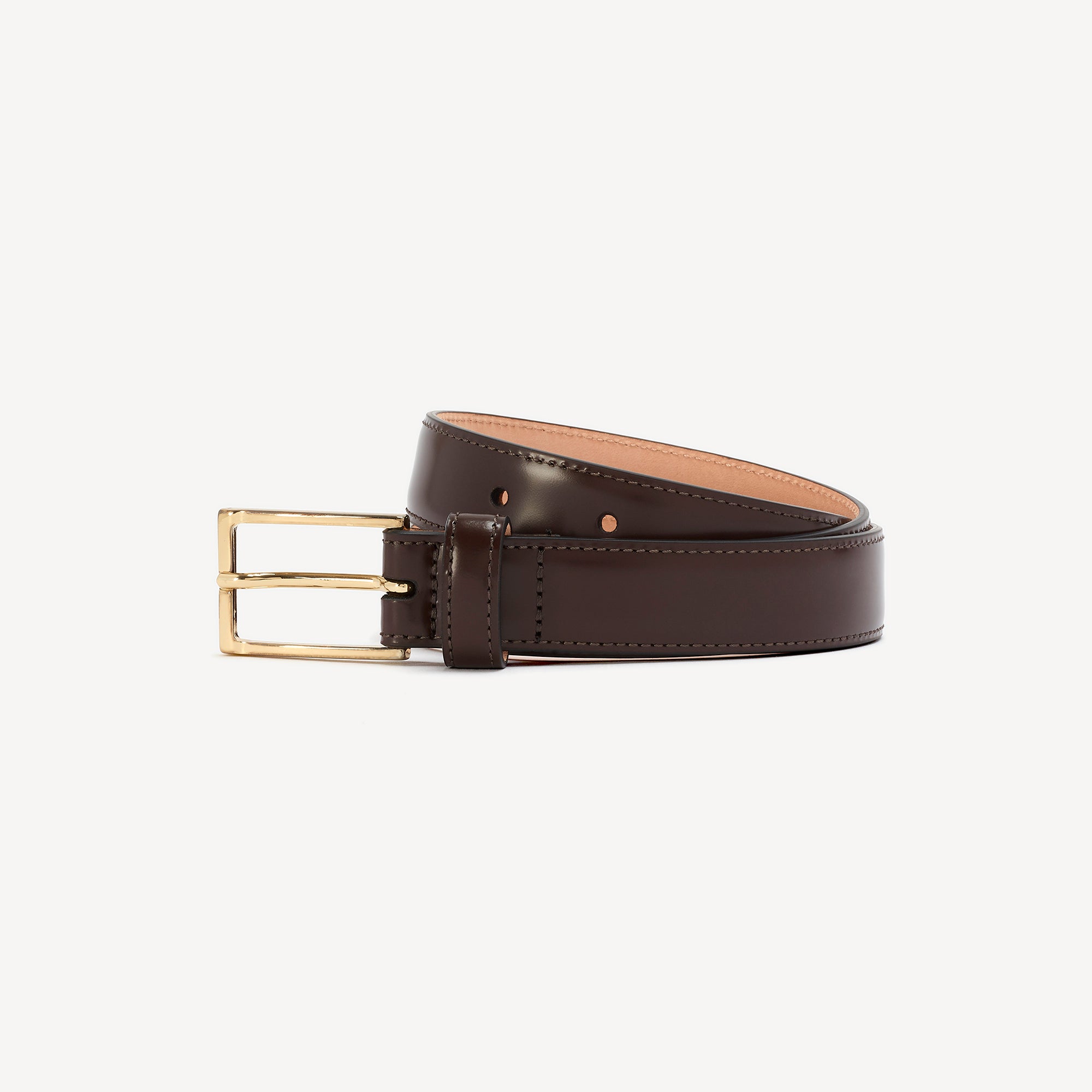 Women's Belt with Square Buckle - Brown