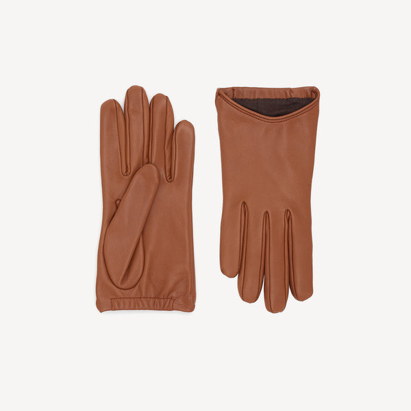 Women's Leather Gloves - Tobacco