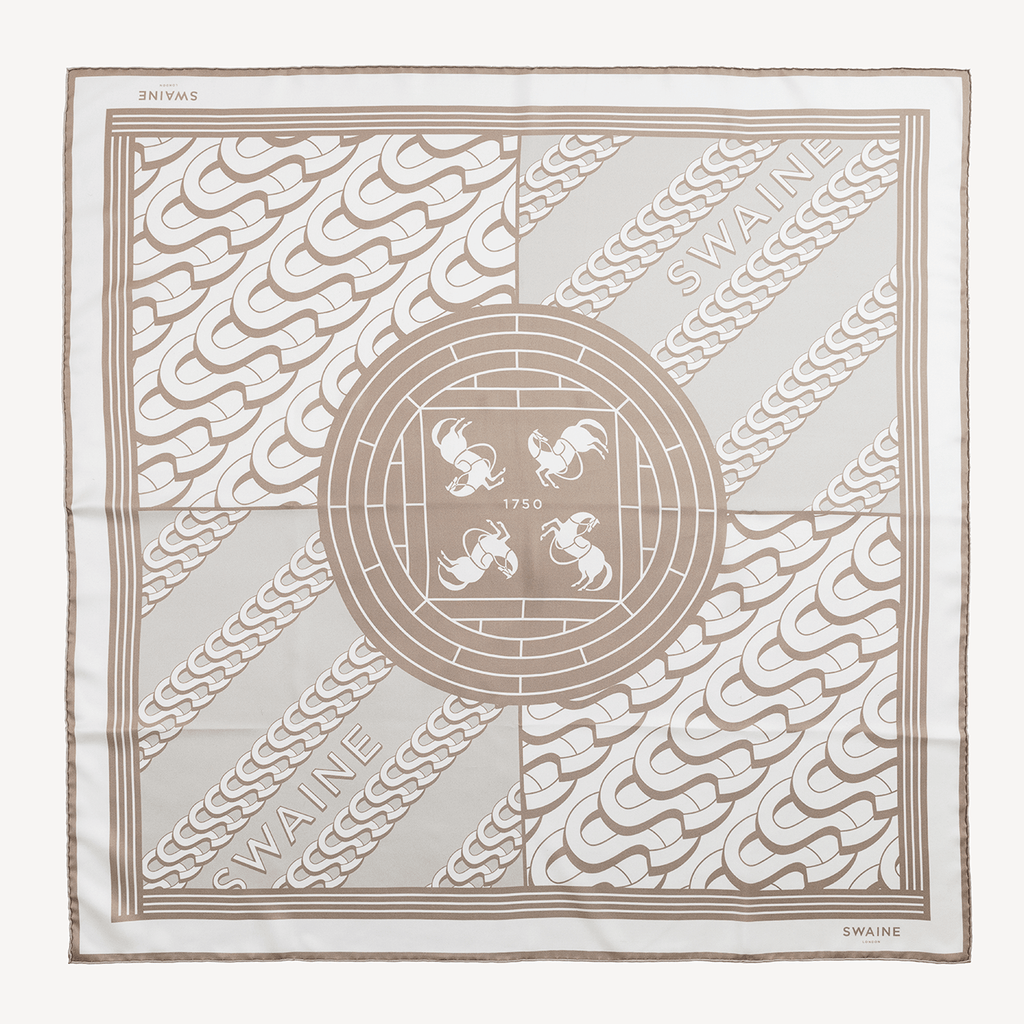 Silk Monogrammed Scarf
