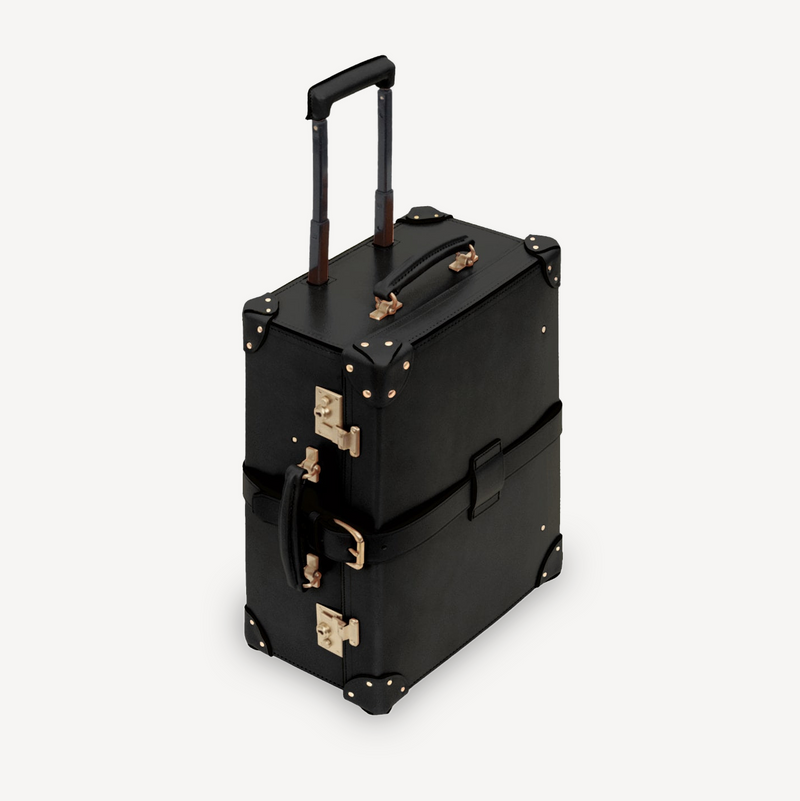 The Chesterford Leather Suitcase - Black