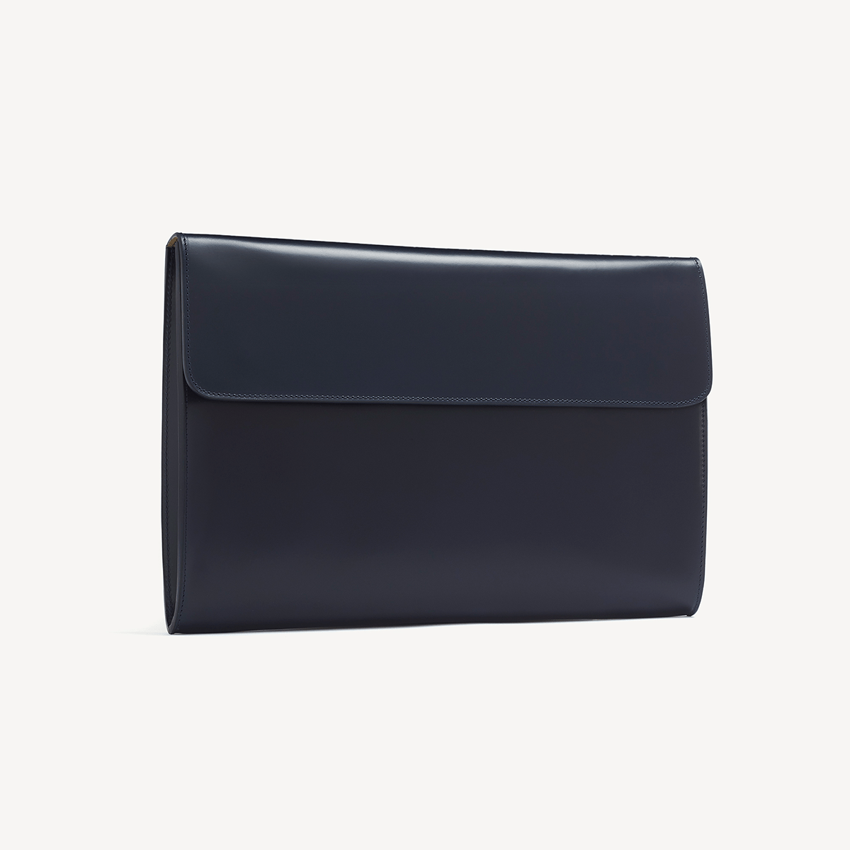 Eton Document Holder - Navy with Beige suede lining - Swaine