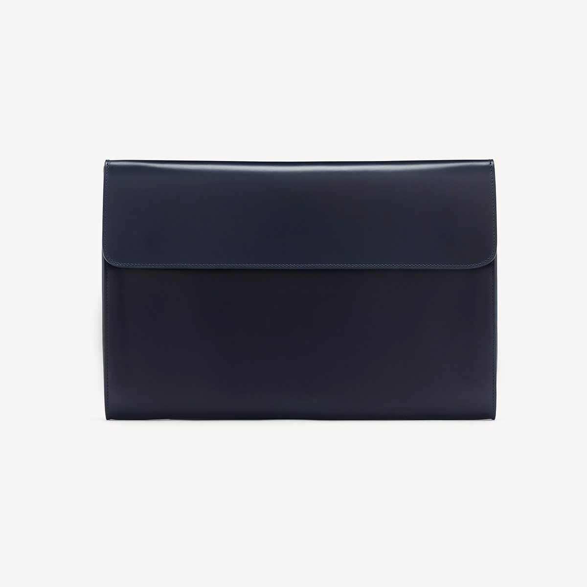 Eton Document Holder - Navy with Beige suede lining - Swaine