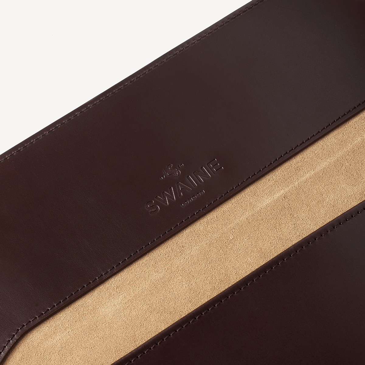 Eton Document Holder - Havana with Beige suede lining - Swaine