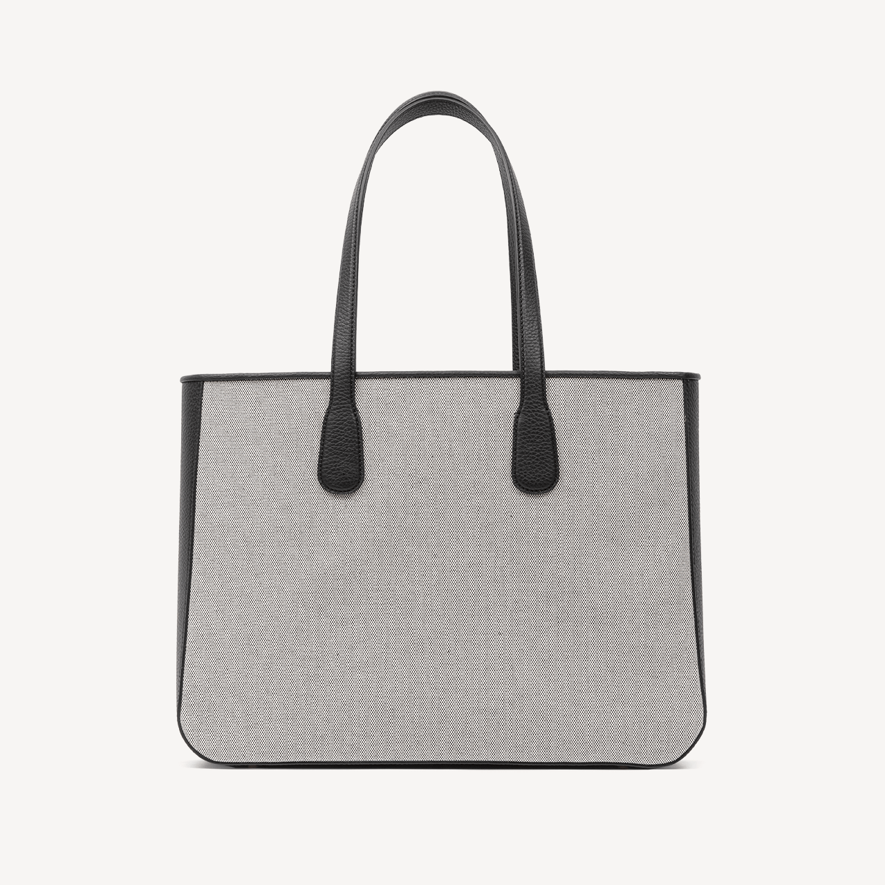 Shopper - Black Pebble & Black Canvas - Swaine