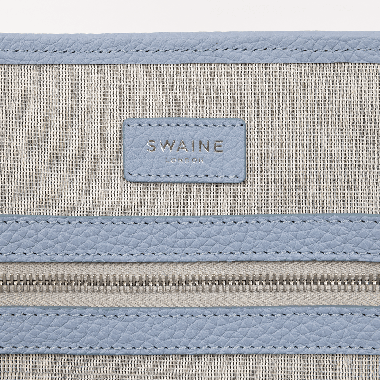Shopper - Blue Pebble & Beige Canvas - Swaine