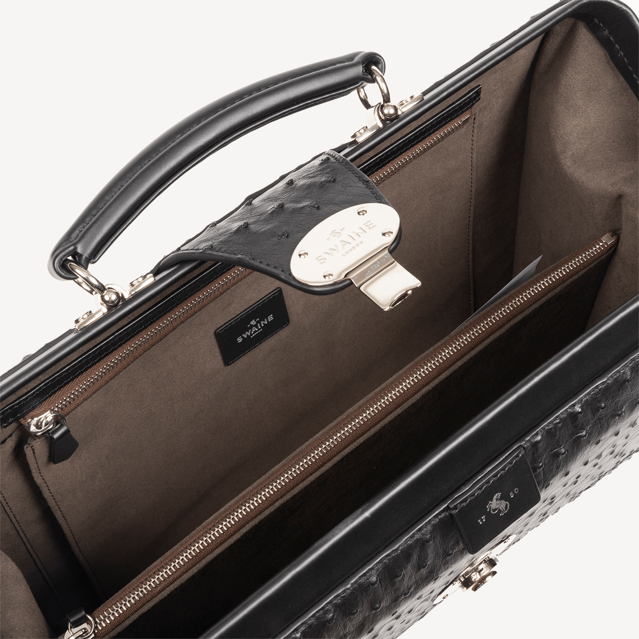 限定版ホワイトホール オーストリッチ レザー - スウェイン